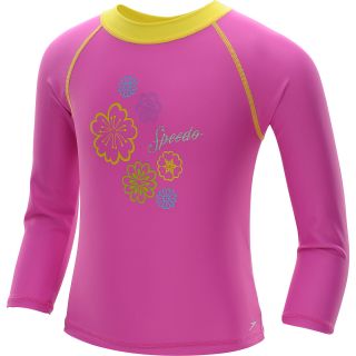 SPEEDO Toddler Girls UV Long Sleeve Sun Shirt   Size 3t, Pink