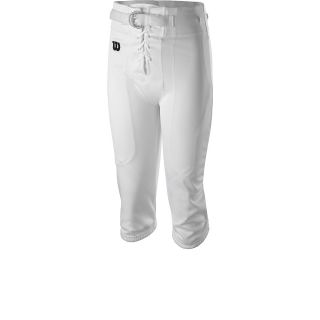 WILSON Youth Practice Pants with Snaps   Size Small, White