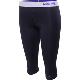 NIKE Womens Pro Core II Compression Capris   Size Xl, Purple Dynasty/purple