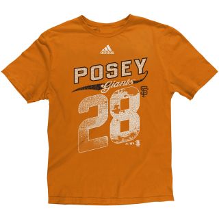 adidas Youth San Francisco Giants Buster Posey The Debut Name And Number Short 