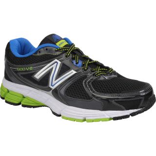 NEW BALANCE Mens 680V2 Running Shoes   Size 9.5 4e, Black/silver/blue