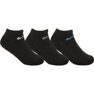 NIKE Kids Swoosh Low Cut Socks   3 Pack   Size 6 7, Black/assorted