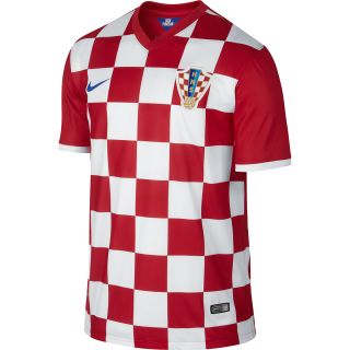 NIKE Mens 2014 Croatia Stadium Replica Short Sleeve Soccer Jersey   Size