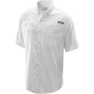 COLUMBIA Mens Tamiami II Short Sleeve Shirt   Size Medium, White