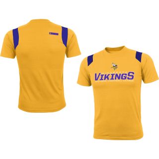 NFL Team Apparel Youth Minnesota Vikings Wordmark Short Sleeve T Shirt   Size