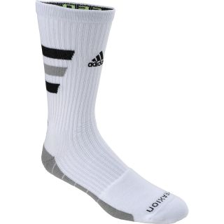 adidas Team Speed Traxion Crew Socks   Size Large, White/black