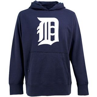 Antigua Mens Detroit Tigers Signature Hood Applique Pullover Sweatshirt   Size