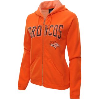 G III Womens Denver Broncos Full Zip Chase Hoody   Size Medium, Orange