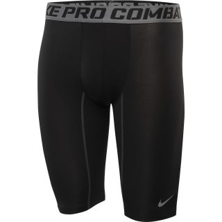 NIKE Mens 9 Pro Combat Core Compression 2.0 Shorts   Size Large, Black/grey