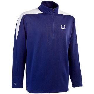 Antigua Mens Indianapolis Colts Succeed Brushed Back Fleece Pullover   Size