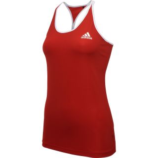adidas Womens Engineered Tennis Tank Top   Size Xl, University Red/white