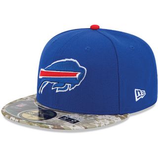 NEW ERA Mens Buffalo Bills Salute To Service Camo 59FIFTY Fitted Cap   Size 7,