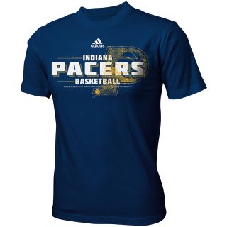 adidas Youth Indiana Pacers Practice Short Sleeve T Shirt   Size Medium, Navy