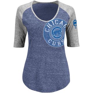 MAJESTIC ATHLETIC Womens Chicago Cubs League Excellence T Shirt   Size Large,