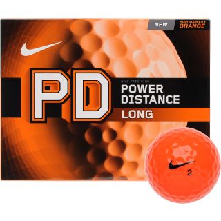 NIKE Power Distance Long Golf Balls   Orange   12 Pack