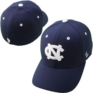 Zephyr North Carolina Tar Heels DH Fitted Hat   Navy   Size 7 1/4, North
