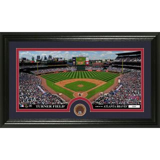 The Highland Mint Atlanta Braves Infield Dirt Coin Panoramic Photo Mint