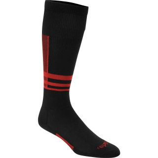 THORLO Adult Ski Ultra Thin Cushion Over Calf Socks   Size 12, Red