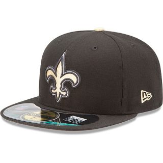 NEW ERA Mens New Orleans Saints Official On Field 59FIFTY Fitted Cap   Size 7.