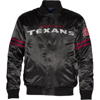 Houston Texans Logo Black Jacket (STARTER)   Size Large