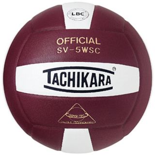 Tachikara Indoor Composite Volleyball, Cardinal/white (SV5WSC.CDW)