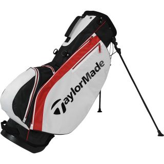 TAYLORMADE CarryLite Golf Stand Bag, Black/white/red