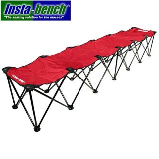 Insta Bench 6 Seater Portable Bench, Red (6SEATER RED)