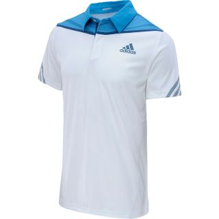 adidas Mens adiZero Short Sleeve Tennis Polo   Size 2xl, White/night
