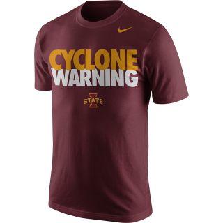 NIKE Mens Iowa State Cyclones Select Sun Short Sleeve T Shirt   Size Medium,