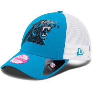 NEW ERA Womens Carolina Panthers 9FORTY Sequin Shimmer Cap, Blue