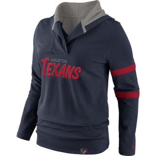 NIKE Womens Houston Texans Play Action Hooded Top   Size XS/Extra Small,