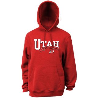 Classic Mens Utah Utes Hooded Sweatshirt   Red   Size Large, Utah Utes
