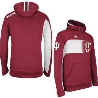 adidas Mens Indiana Hoosiers ClimaWarm Sideline Player Hoody   Size Large, Red