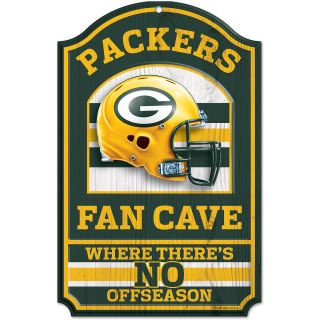 WINCRAFT Green Bay Packers 11x7 Inch Fan Cave Wooden Sign