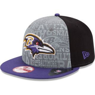 NEW ERA Mens Baltimore Ravens Reflective Draft 9FIFTY One Size Fits All Cap,