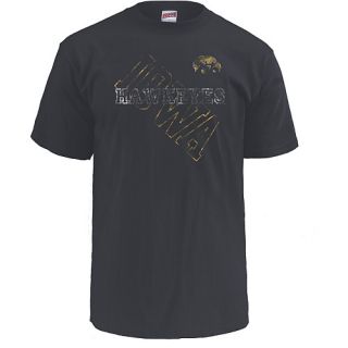 MJ Soffe Mens Iowa Hawkeyes T Shirt   Size Large, Iowa Hawkeyes Black