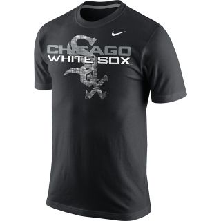 NIKE Mens Chicago White Sox Team Issue Woodmark Short Sleeve T Shirt   Size