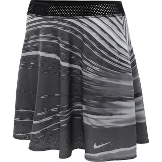 NIKE Womens Premier Maria Printed Tennis Skirt   Size Medium, Dk.grey/silver