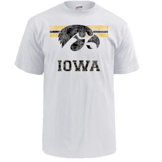 MJ Soffe Mens Iowa Hawkeyes T Shirt   Size Medium, Iowa Hawkeyes White