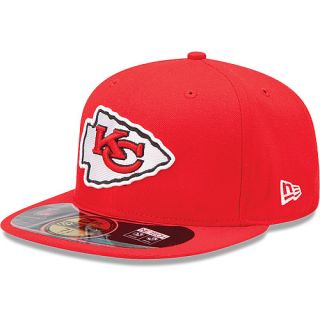 NEW ERA Mens Kansas City Chiefs Official On Field 59FIFTY Fitted Cap   Size 7.
