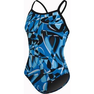 Dolfin Domino V2 Back Swimsuit Womens   Size 38, Domino Blue (9565C 384 38)