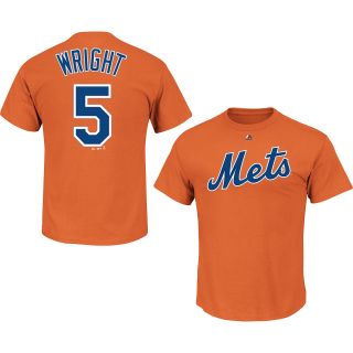 MAJESTIC ATHLETIC Mens New York Mets David Wright Player Name And Number Short 
