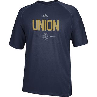 adidas Mens Philadelphia Union Authentic ClimaLite Short Sleeve T Shirt   Size