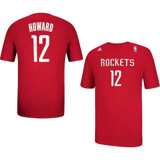 adidas Mens Houston Rockets Dwight Howard Name And Number Short Sleeve T Shirt