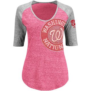 MAJESTIC ATHLETIC Womens Washington Nationals League Excellence T Shirt   Size