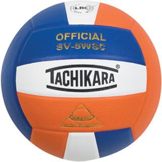 Tachikara SV5WSC Sensi Tec Composite Volleyball, Royal/white/orange (SV5WSC.RWO)