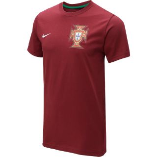 NIKE Mens Portugal Core Short Sleeve T Shirt   Size Large, Team Red