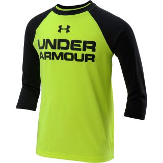 UNDER ARMOUR Boys UA Tech Baseball 3/4 Sleeve T Shirt   Size Large,