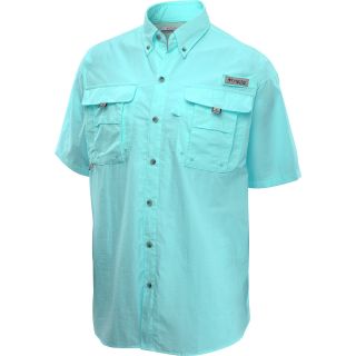 COLUMBIA Mens Bahama II Short Sleeve Shirt   Size 4x, Gulf Stream