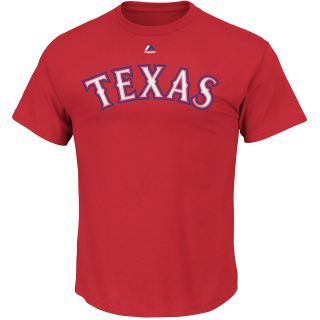 MAJESTIC ATHLETIC Mens Texas Rangers Prince Fielder Name And Number T Shirt  